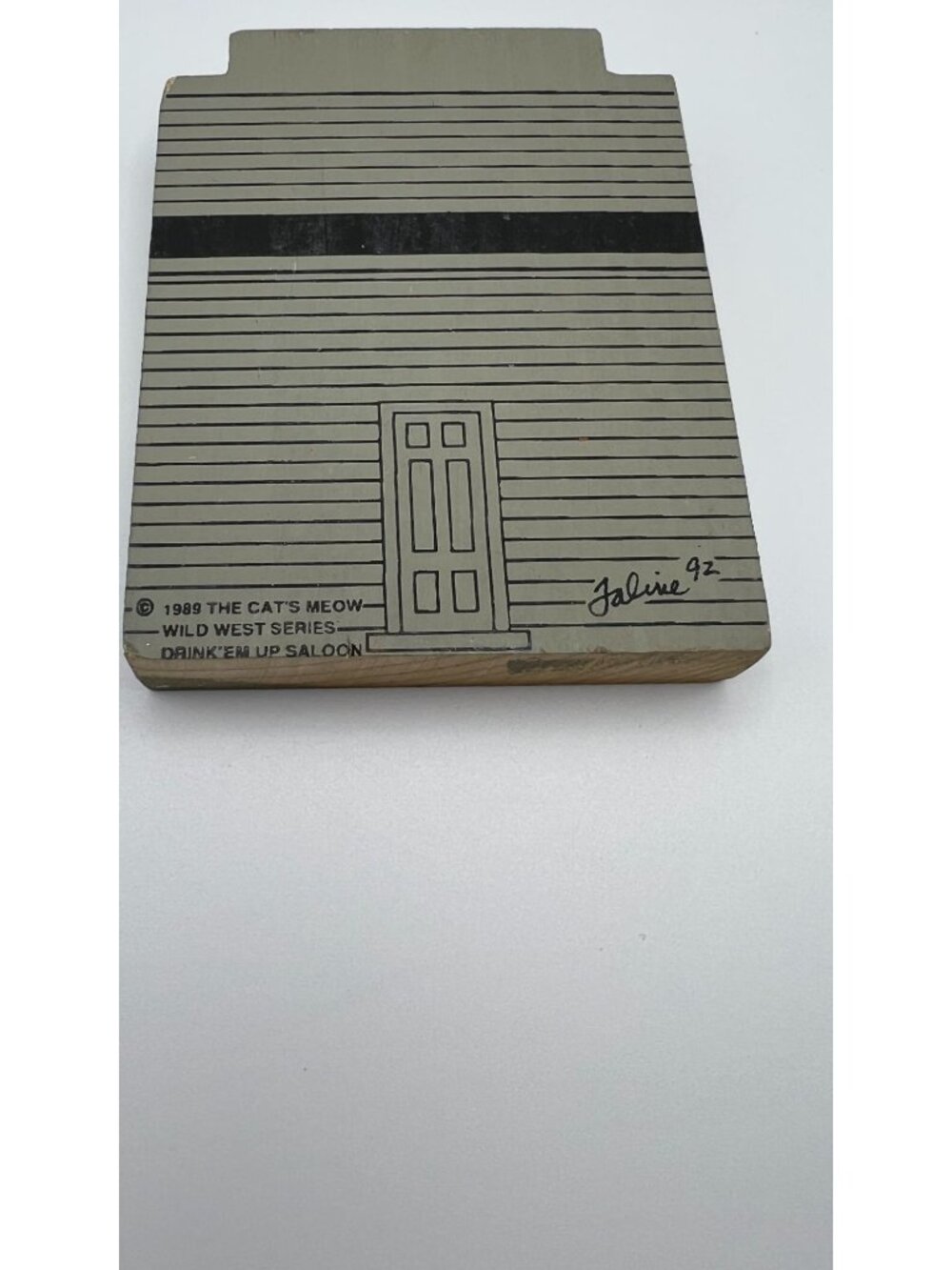 Set Of 3 Cats Meow Wooden Collectibles: Lincoln School Zangs Beer Lowells Boat S - Picture 9 of 9